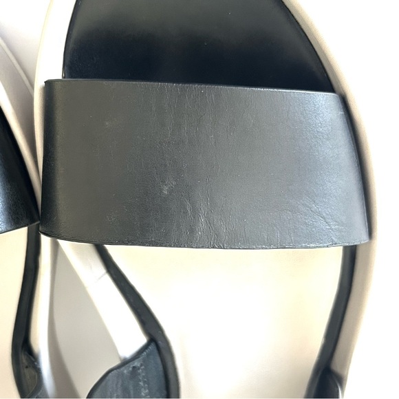 VINCE Marett Sandal Minimalist Platform Shoe Black Gray Leather Size EU 38 US 8 - Picture 12 of 12